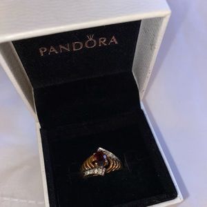 Pandora Ring with Ruby